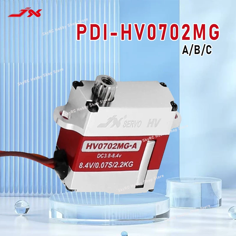 

JX Servo PDI-HV0702MG-A/B/C - 7g, 7MM Thin, Metal Gear, Full CNC Digital Servo, for RC Models