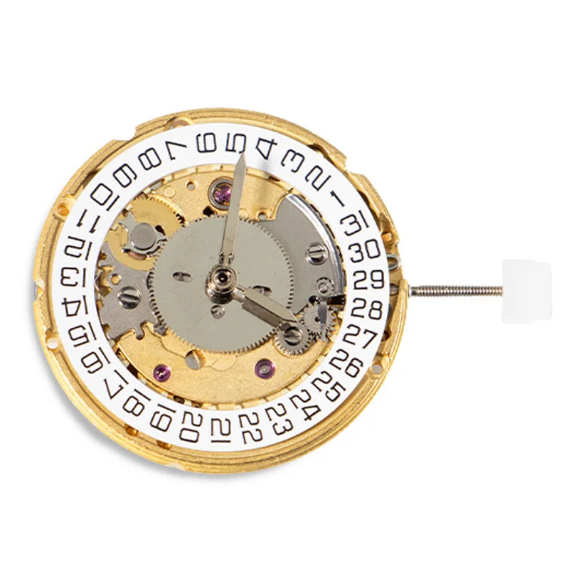 

Hot 4 Hands Watch Movement 25 Jewels 2836 Automatic Mechanical Watch Movement Date At 3 O'Clock for ETA 2836-2 GMT Gold