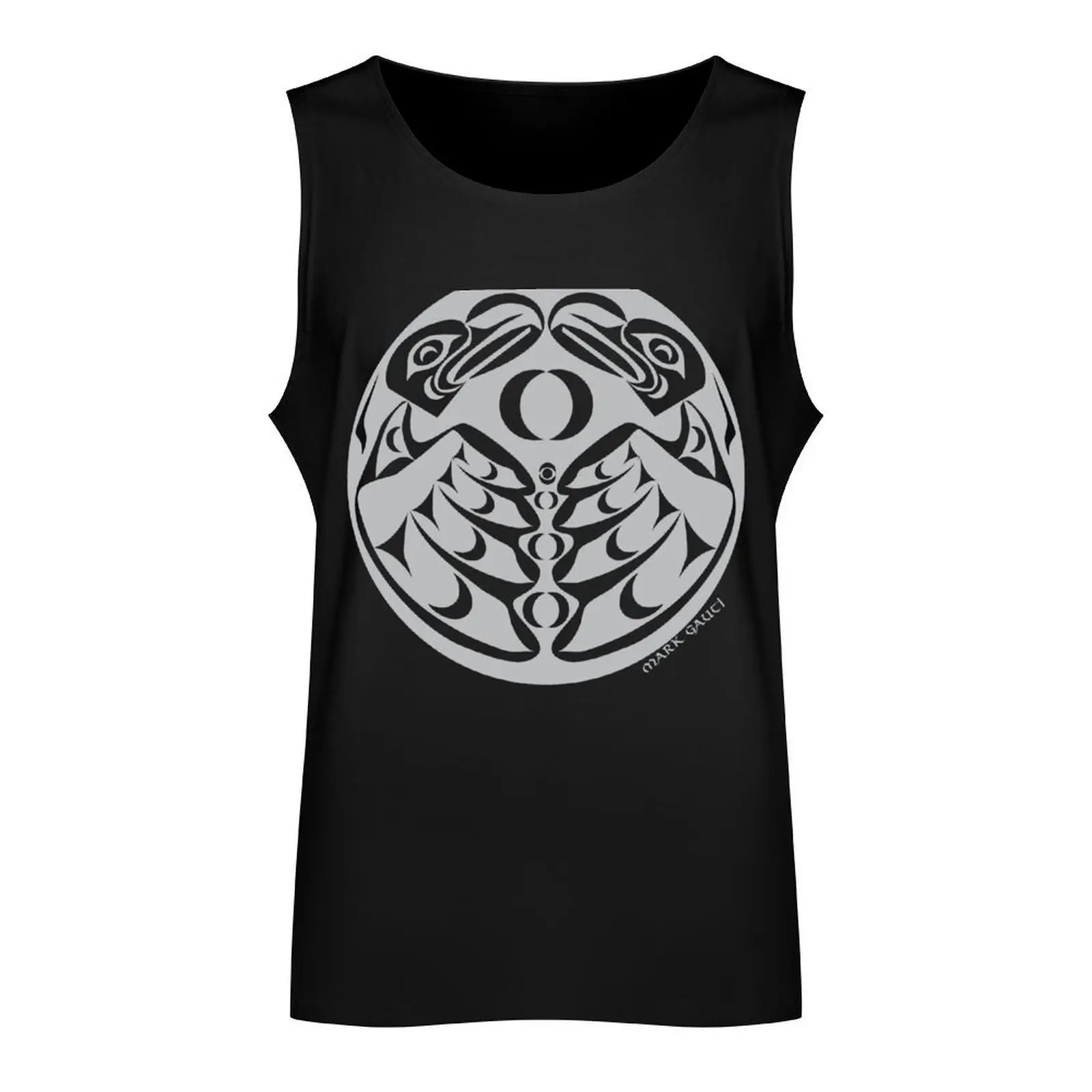 Coast Salish Eagle Tank Top Man gym clothes Men's vest