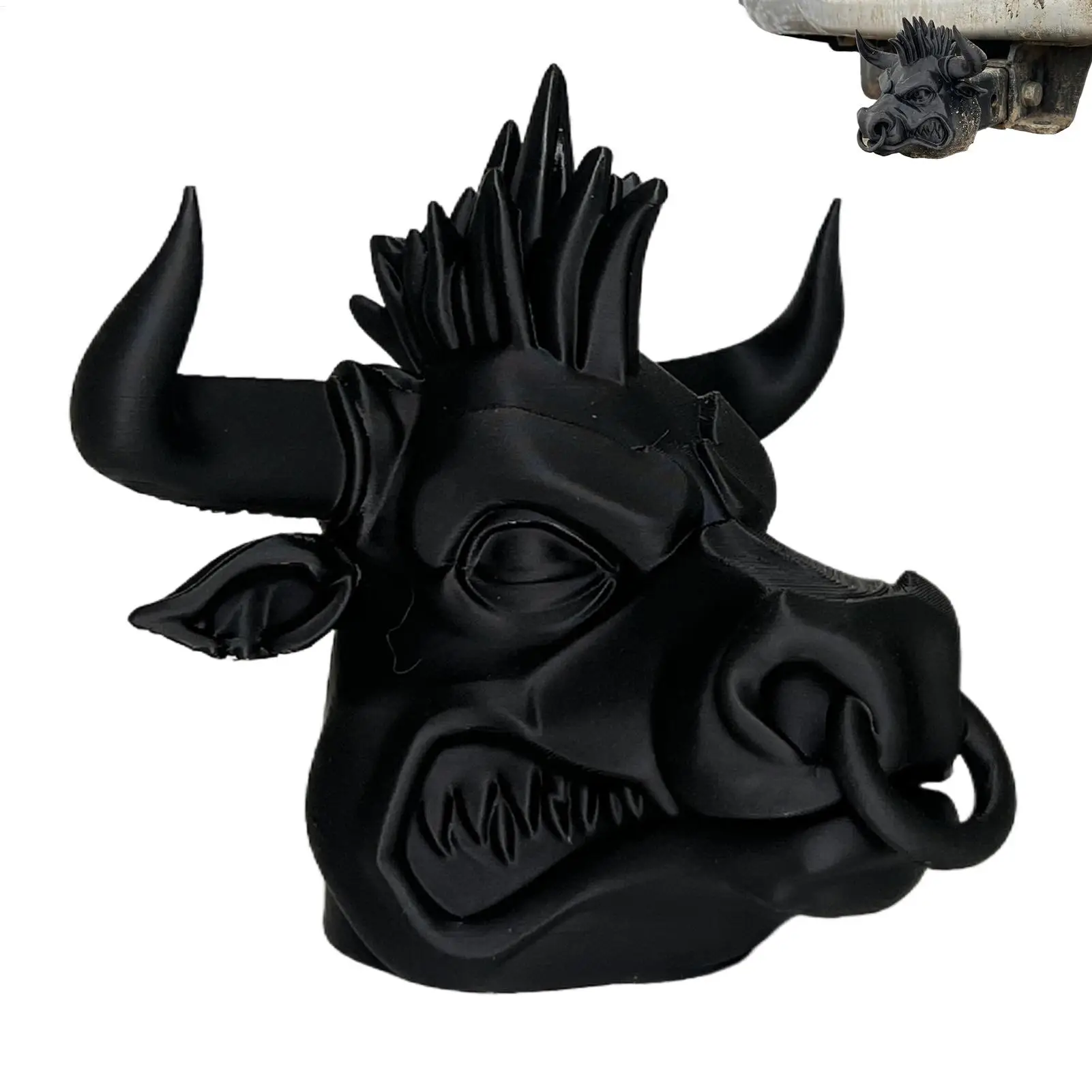 3d Buffalo Trailer Bullhead Hitch Covers Cow Shape Towing Coupling Protector Dustproof Hitch Covers For Trailer Truck RV