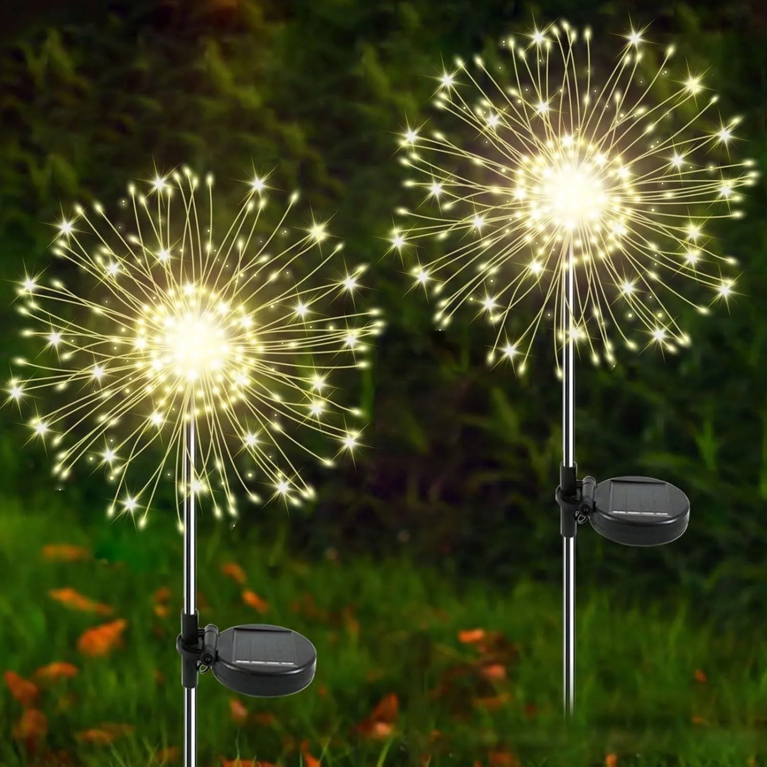 decorative firework lights; new ground-inserted meteor lawn lights; Christmas firework string lightsLED solar outdoor courtyard