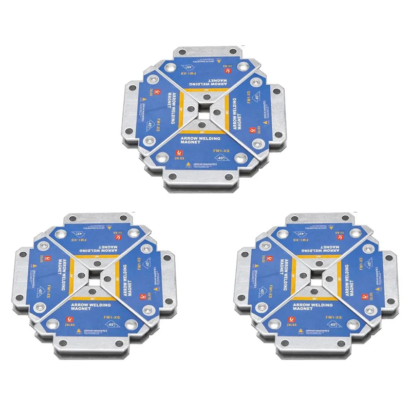 

【People Favorite】12Pcs 50KG Magnetic Welding Holders Angle Solder Magnet Weld Fixer Positioner Ferrite Holding Auxiliary Locator