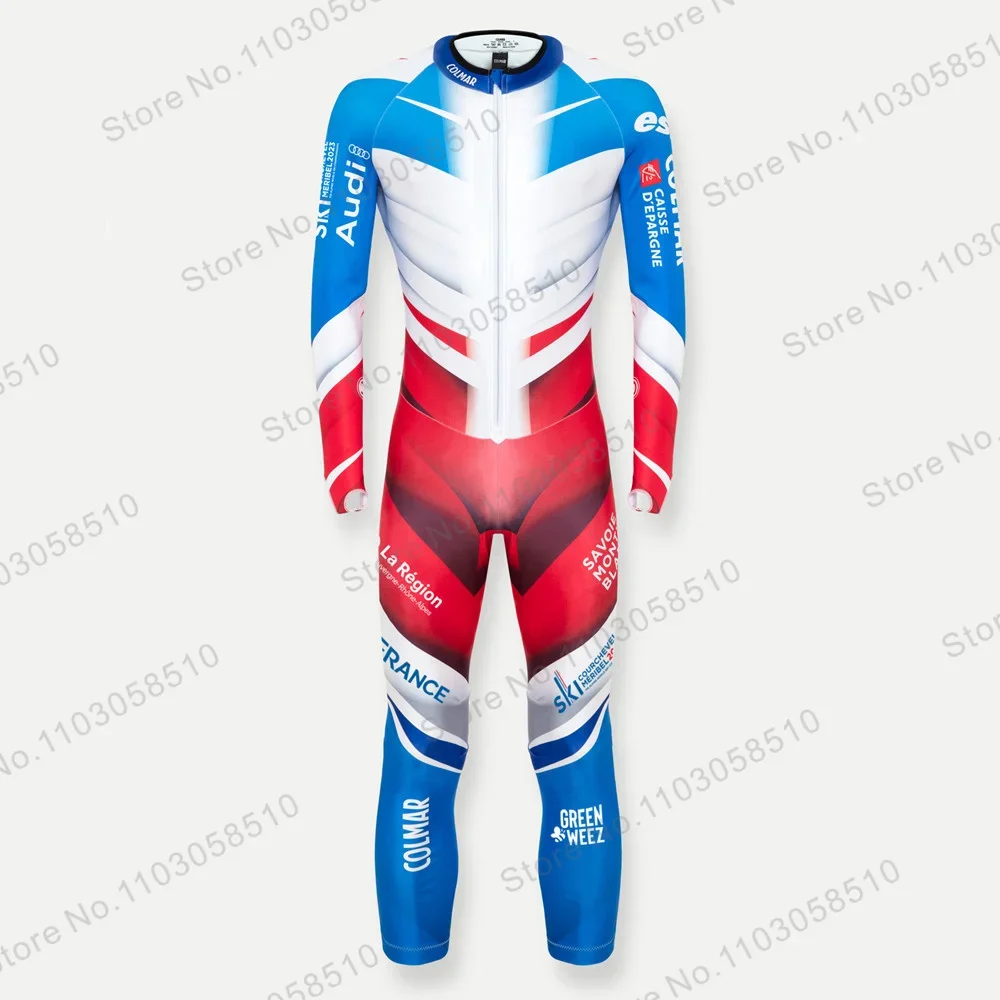 GS Non-Padded Speed Race Suit Performance GS MEN Race Ski Suits Winter Flange Jumpsuits One Piece Downhill Speed GS Set