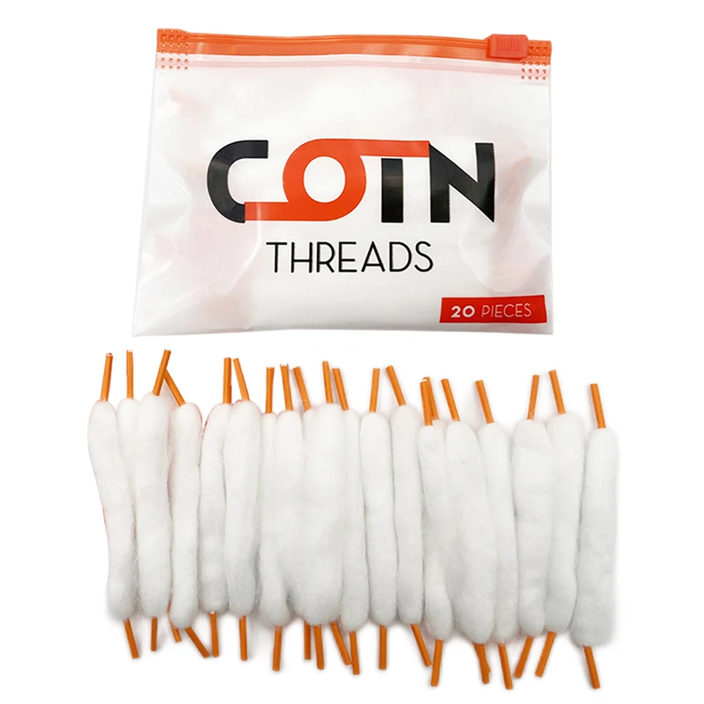 

Cotn Cotton Prebuilt Wire Coil Threads Organic Wicking Preloaded ShoeLace Absorbing Oil Guide Cotton