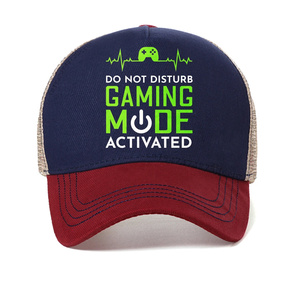 GAMING MODE ON PLEASE DO NOT INTERRUPT baseball cap men summer casual visor hats fashion women breathable cool hats