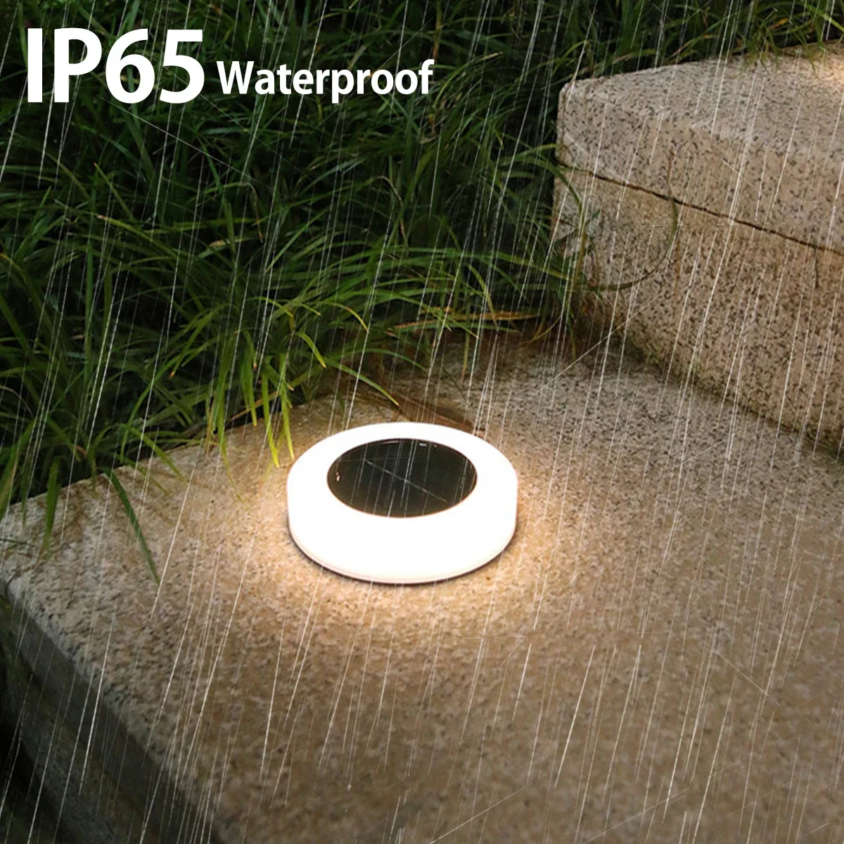 Spot lumineux LED solaire encastrable dans le sol, imperméable, éclairage d'extérieur, luminaire décoratif de paysage, idéal pour un jardin