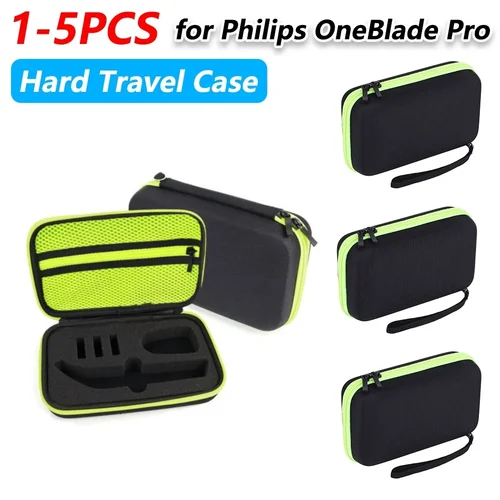 Estuche de transporte de viaje duro, recortador eléctrico, afeitadora, funda de Estuche De Viaje, bolsa de almacenamiento portátil para accesorios Philips OneBlade Pro