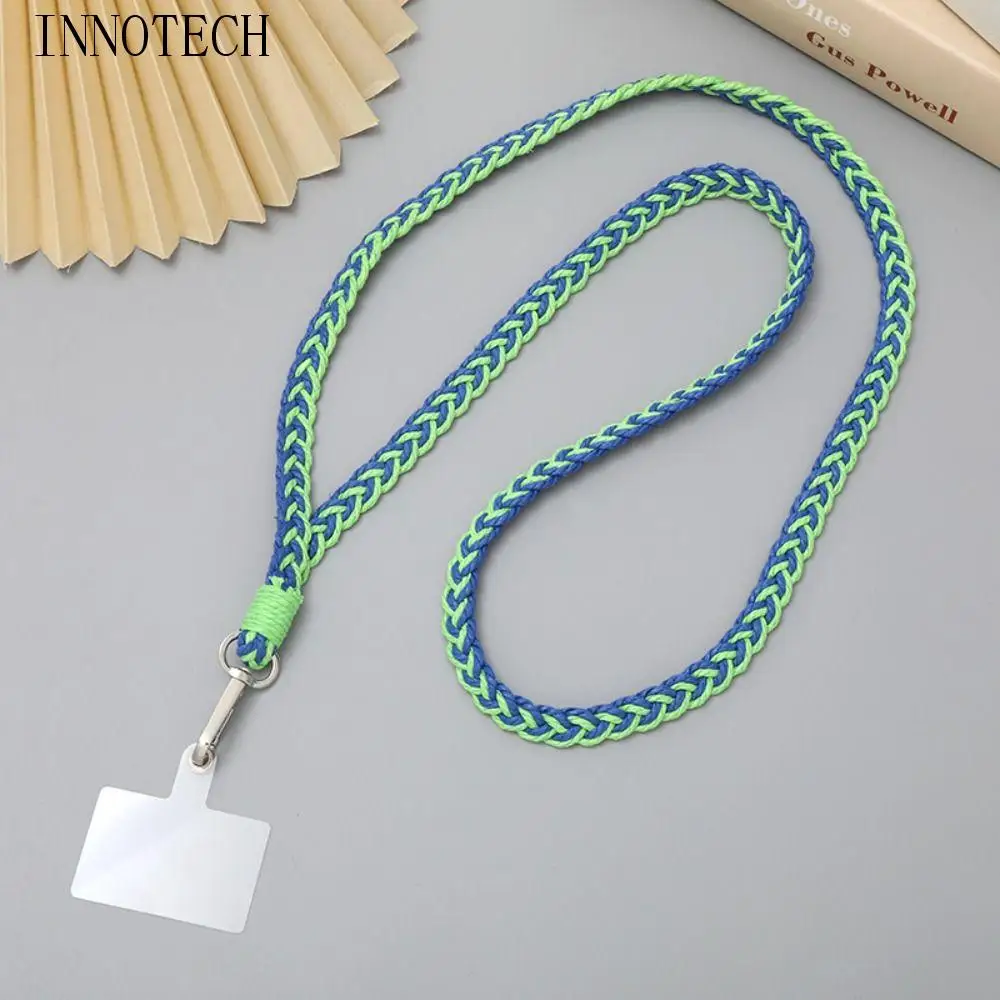 

Anti-lost Braided Phone Lanyard Braided Hand Woven Woven Phone Strap Colorful Chain Crossbody Hanging Rope Girls Gift