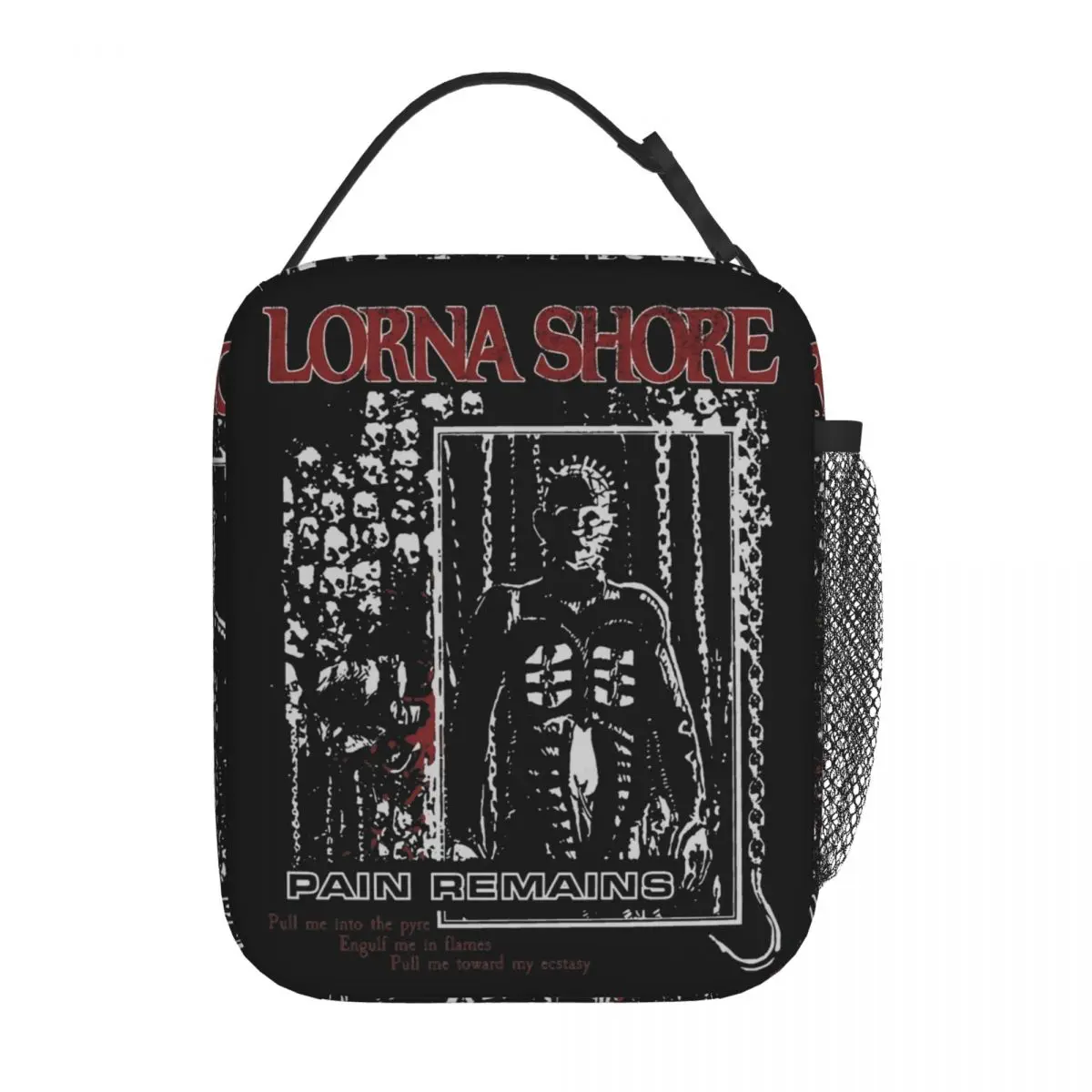 Lorna Shore Hellraiser Insulated Lunch Bags Portable Lunch Container Thermal Bag Tote Lunch Box Work Travel Bento Pouch