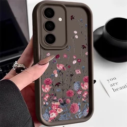 Flowers Case For Samsung Galaxy S26 S25 S24 Ultra Plus S23 S24 S25 FE A57 A37 A55 A17 A27 A56 A26 A36 5G A35 Soft Silicone Cover