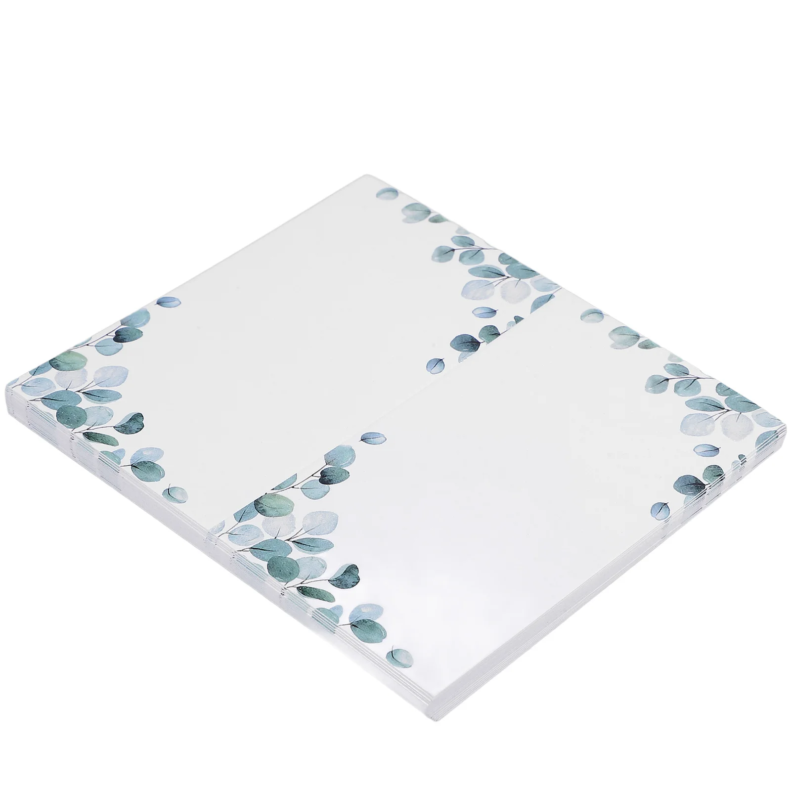 

50Pcs Printable Place Cards with Eucalyptus Print Name Cards for Table Setting Wedding Party Event Seating Arrangement Decor