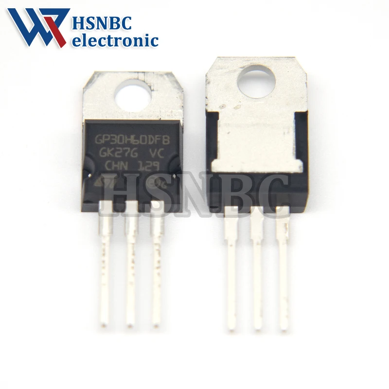 10PCS STGP30H60DFB GP30H60DFB 30H60 TO-220 30A 600V IGBT Power Transistor 100% New Original