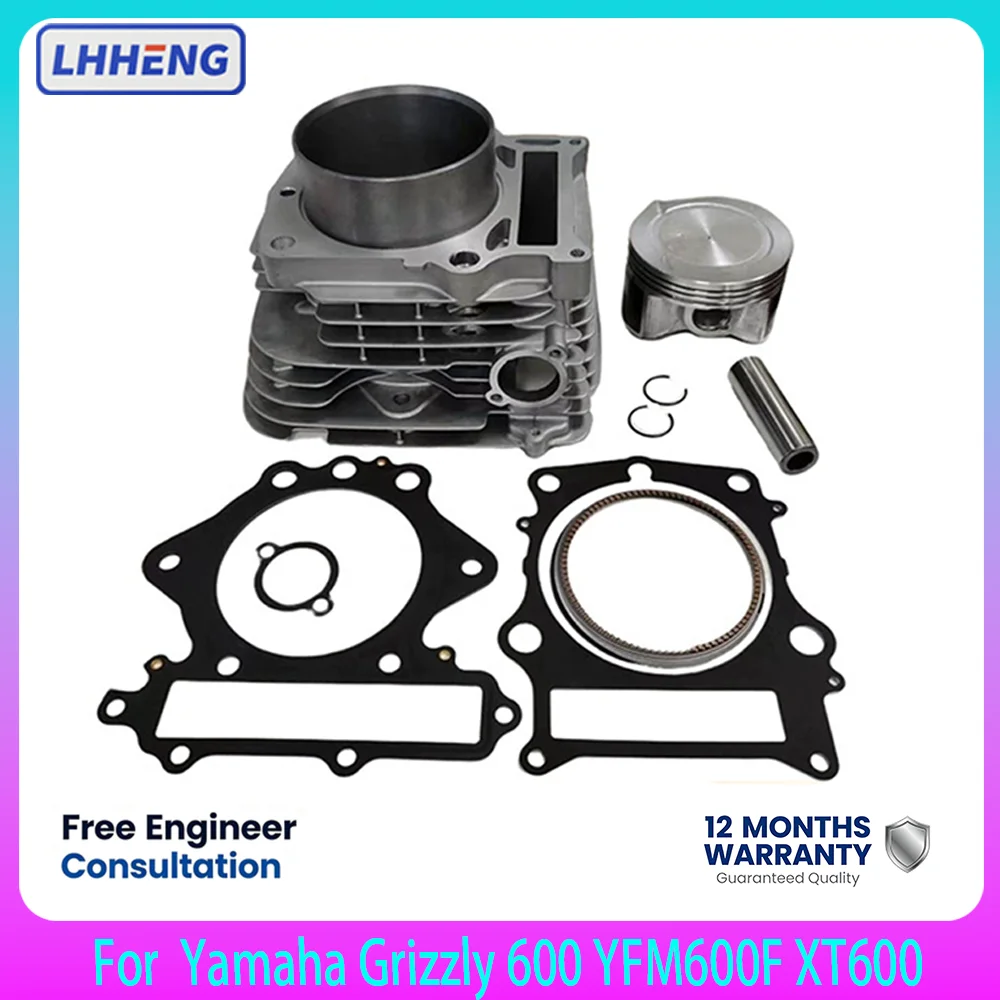 Cylinder Piston Gasket Kit For Yamaha Grizzly 600 YFM600F XT600 95mm Top End Rebuild 3TB-11310-00 1VJ-11351-00