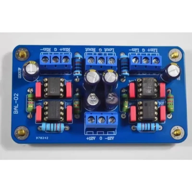 for SSM2141 balanced XLR input to unbalanced RCA single-ended signal output finished board