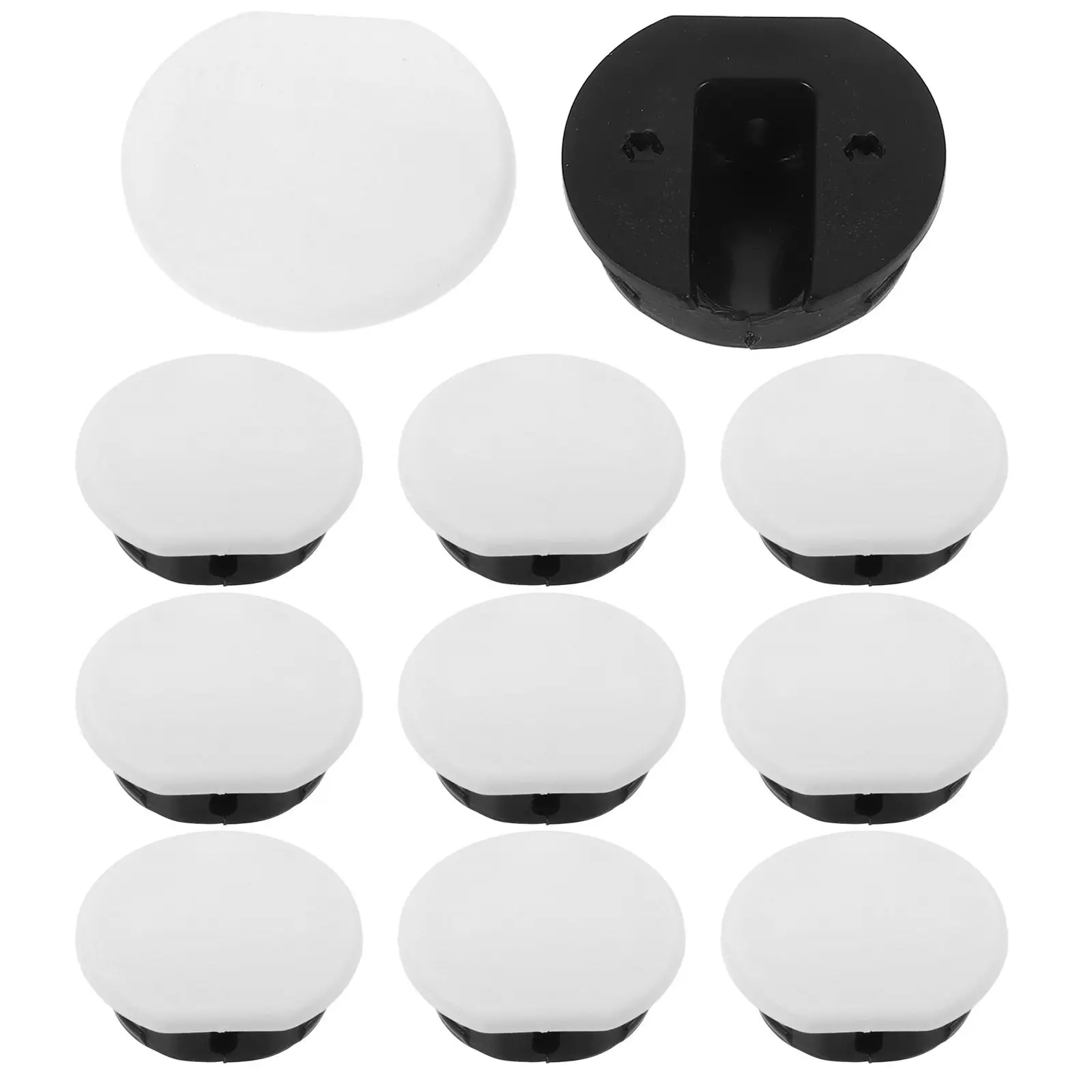 10Sets Round Corner Bracket for Rv Furniture Cabinet Table Shelf Mounting Heavy Duty Thickened Scratch Resistant Minimalist