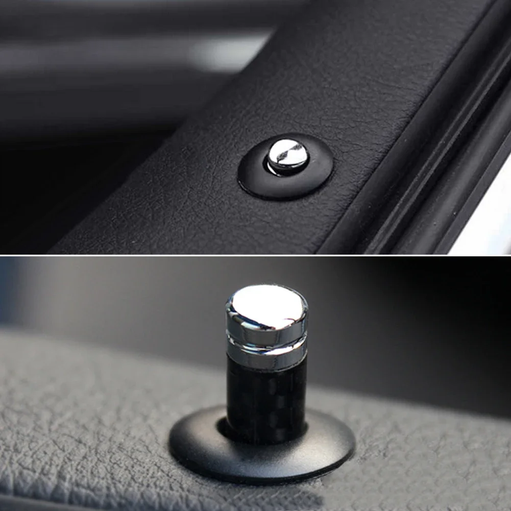 4x Car Bolt Door Lock Stick Pin Cap Case Decoration Cover For BMW E46 E90 E60 E39 F30 F10 E36 F20 G30 G20 G05 Auto Parts