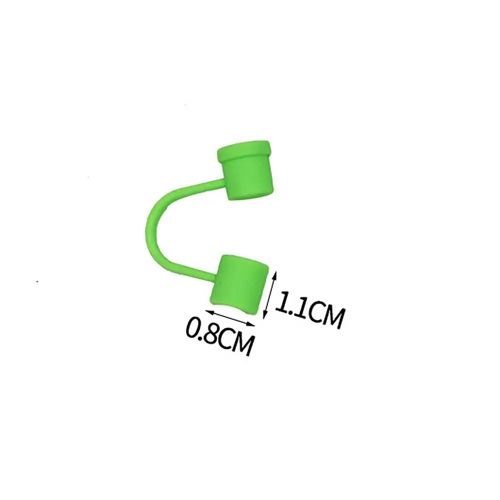8mm Straw Tips Covers Compact Dust-Proof Cap Protector Straw Topper Good Sealing Straw Tips Lids for Party Supplies