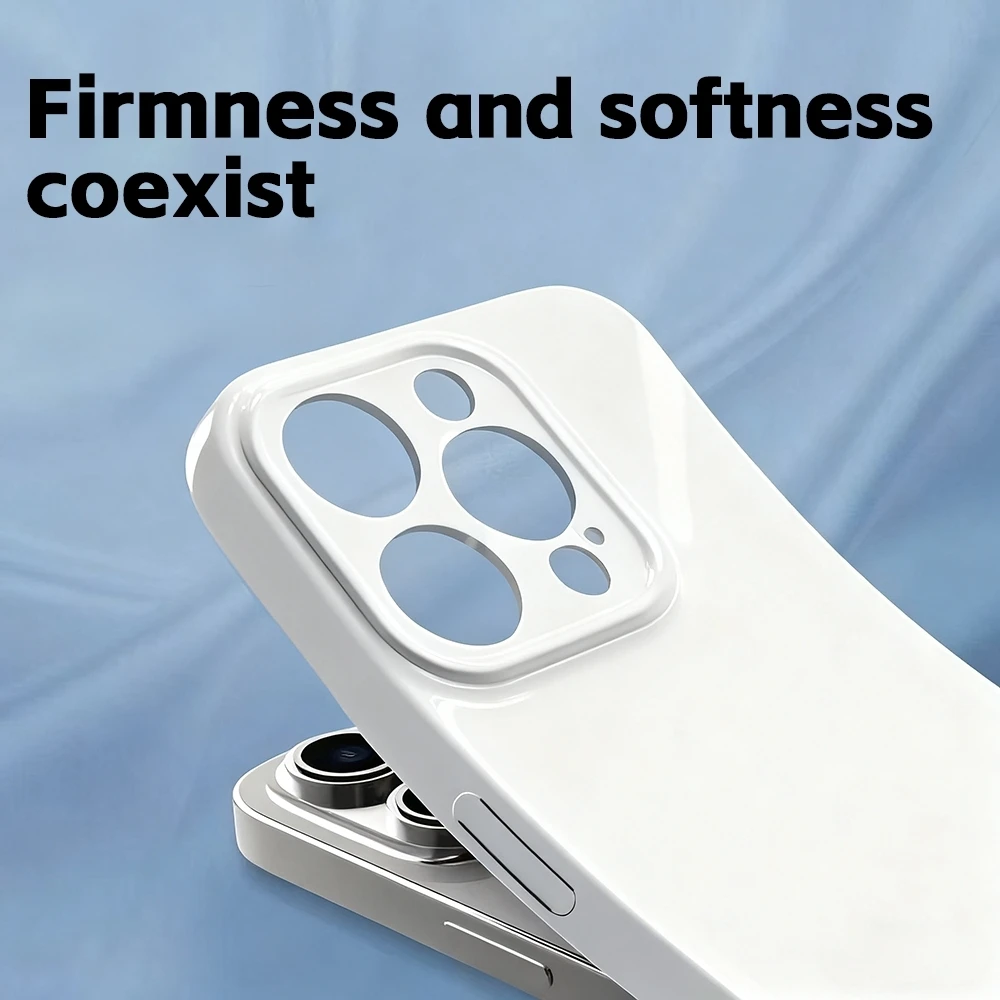 Animal fur flat image Phone Case Straight edge film Glossy soft shell For iPhone 17 16e 16 15 14 13 12 Pro Max Plus view 6