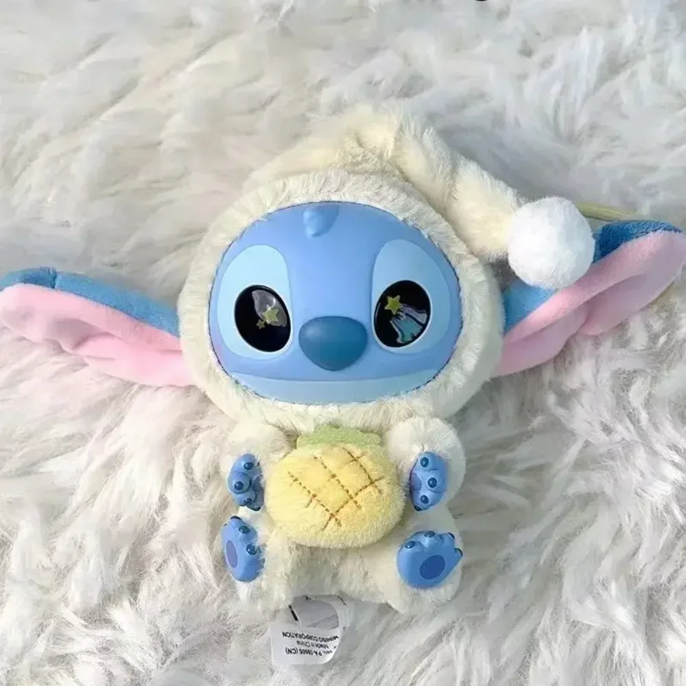 ***-kawaii Stitch Blind Box Bag Eat Some Thing Before Sleep Series Ciondolo in vinile Cute Doll Mystery Box Fluffy Doll Regalo a sorpresa