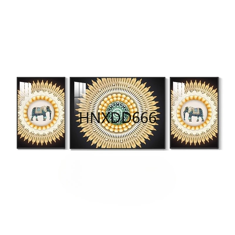 

European light luxury triple crystal porcelain murals Painting Calligraphy Arts Paintings room decoration poster decor posters