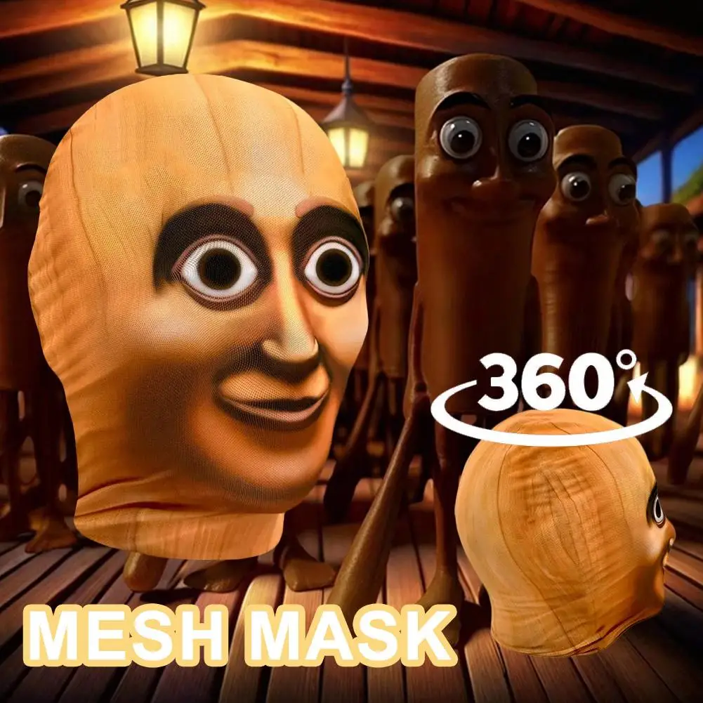 Máscara Facial 3D Impressa - Balaclava de Malha Elástica para Fantasia e Cosplay Unissex