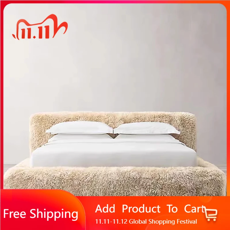 

Tatami Aesthetics Bed Ltalian Confortable Create Cream Quality Bed Master Bedroom Full Body Soft Cama De Casal Bedroom Furniture