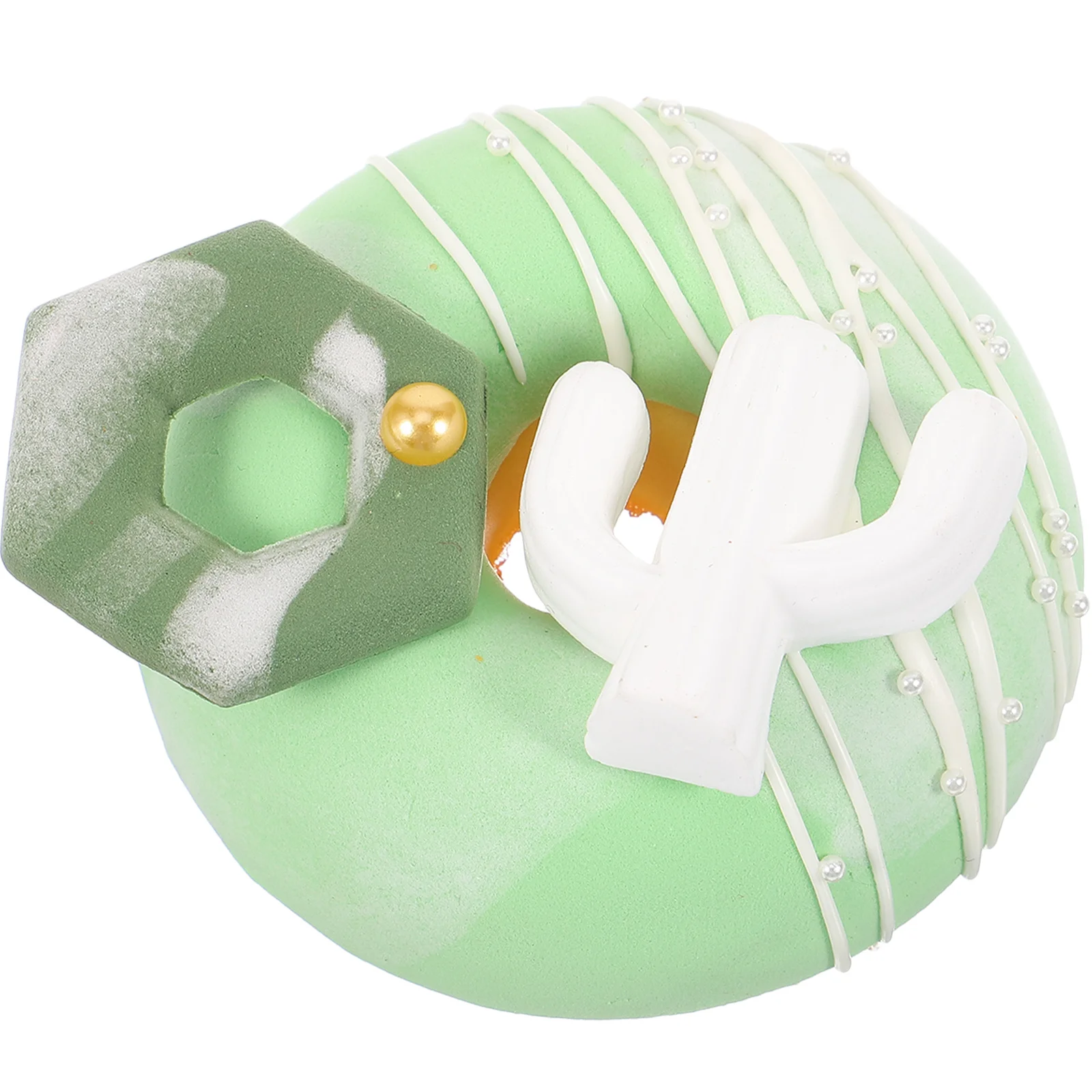 

Realistic Doughnut Artificial Doughnut Fake Cactus Donut Artificial Dessert Home Kitchen Decoration Photo Prop