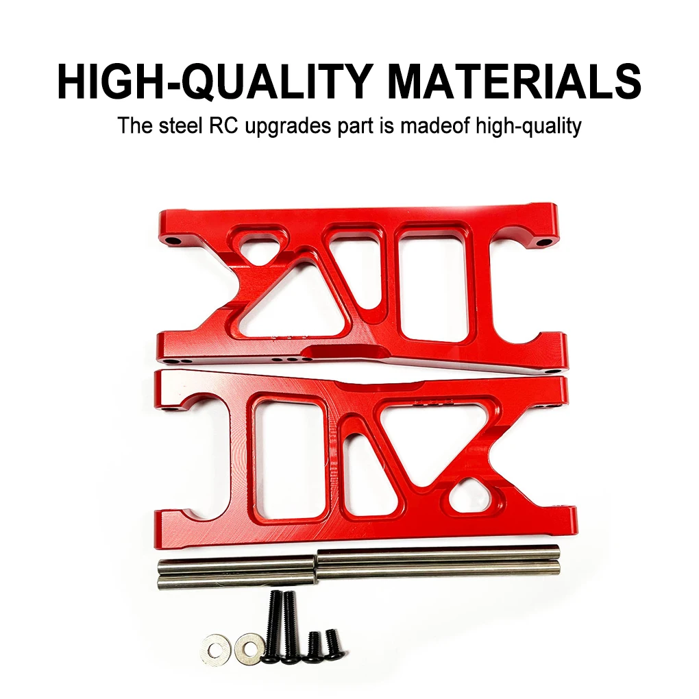 Aluminum Alloy Enhanced Rear Lower Suspension Arm For 1/10 ARRMA SENTON 3S RC Car Part RC Car Accessories Replacement Parts Red