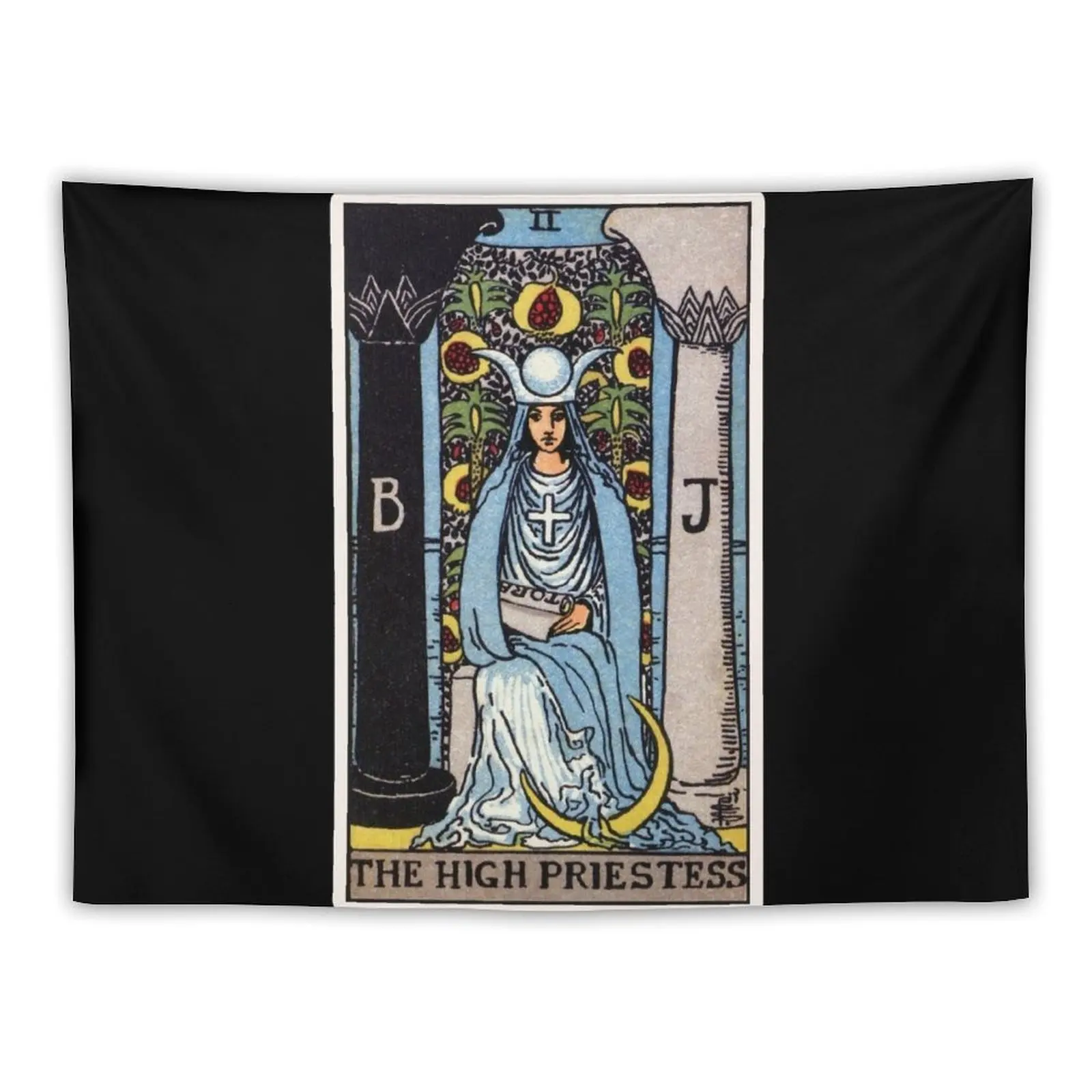 II. The High Priestess Tarot Card Tapestry Bedroom Deco Cute Room Things For Bedroom Tapestry