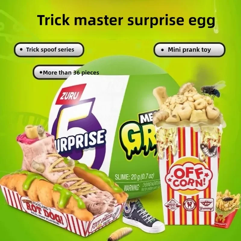 Zuru Mini Brands Toys Foods Series Blind Box Mystery Boxes Prank Ball Nauseated Mini Food Miniature Toy Children Surprise Gift