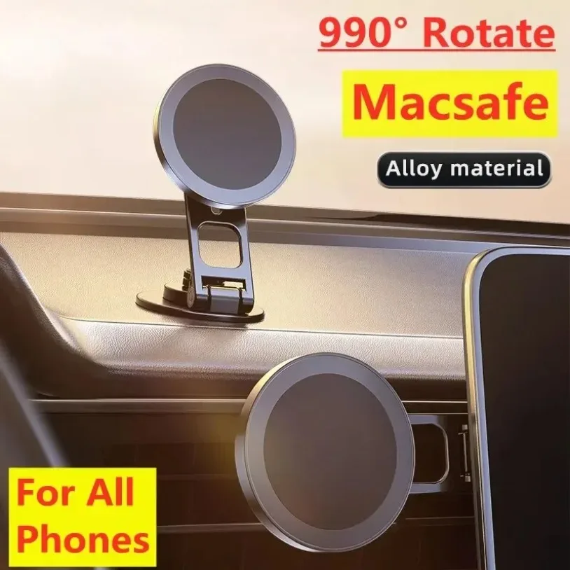 Magnetic Car Phone Bracket Magnet Car Mount Stable GPS Mobile Holder In Car Universal Stand For MagSafe iPhone 17-12 Samsung