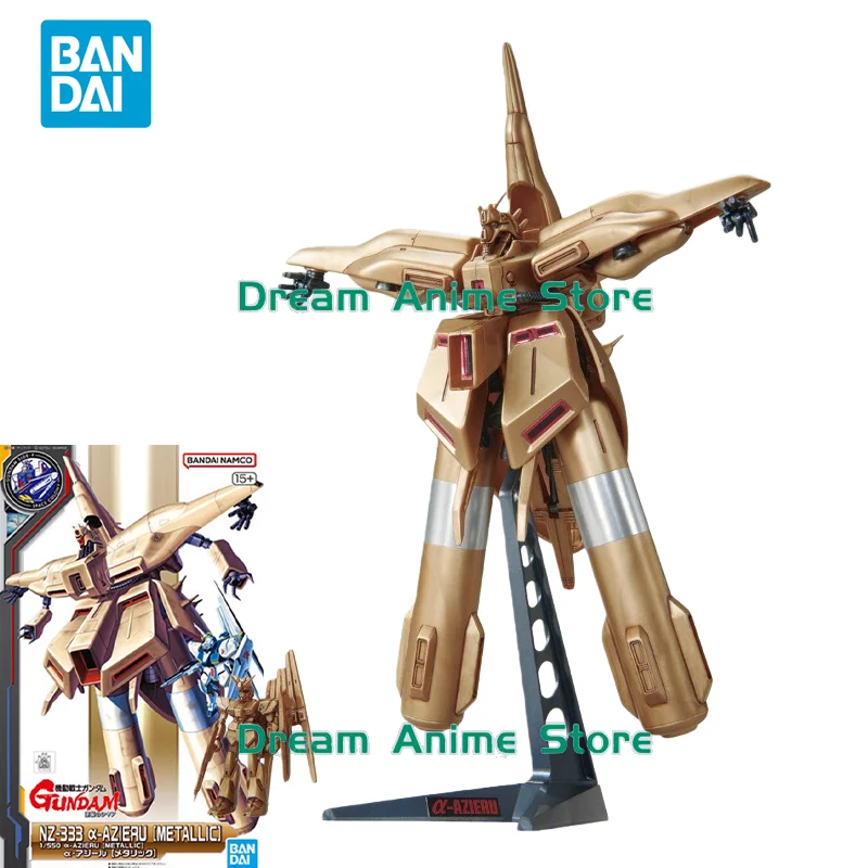 bandai-original-gundam-anime-nz-333-Α-azieru-metallic-action-figure-assembly-model-toys-collectible-model-gifts-for-children
