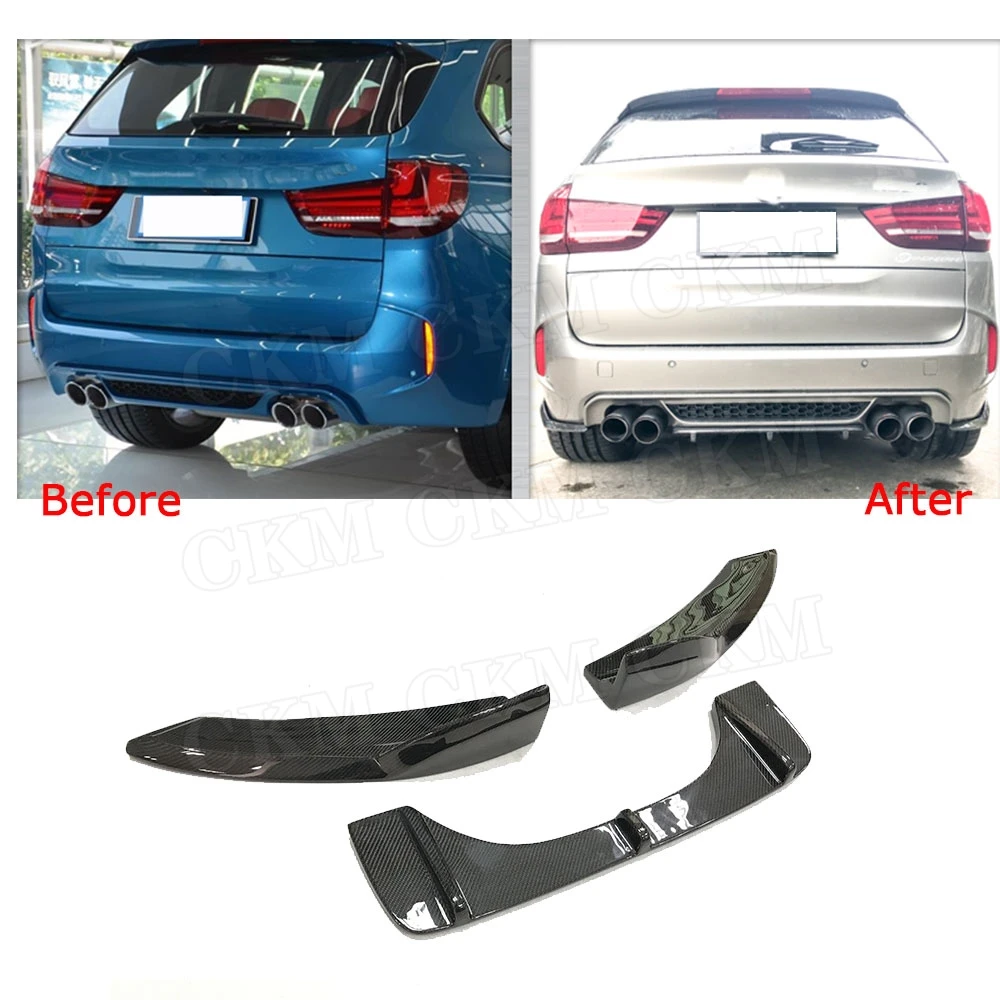 

Carbon Fiber Rear Lip Aprons Splitters For BMW X5M F85 X6M F86 2015 2016 2017 2018 Rear Mudguard Plate Fender