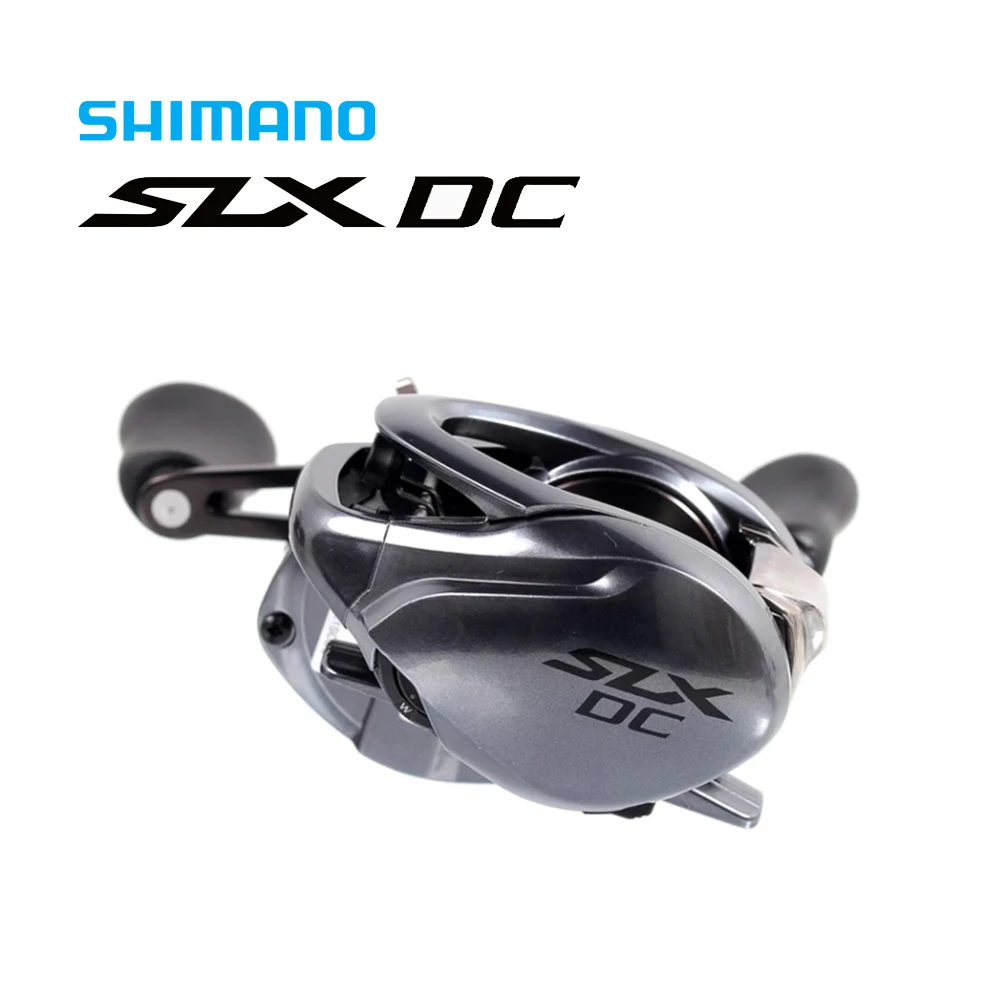 SHIMANO Original 2023 SLX DC Baitcasting Fishing Reel Gear Ratio 6.3-8.2:1 Max Drag 5-5.5KG 6+1BB Hagane Body I-DC4 Breaking