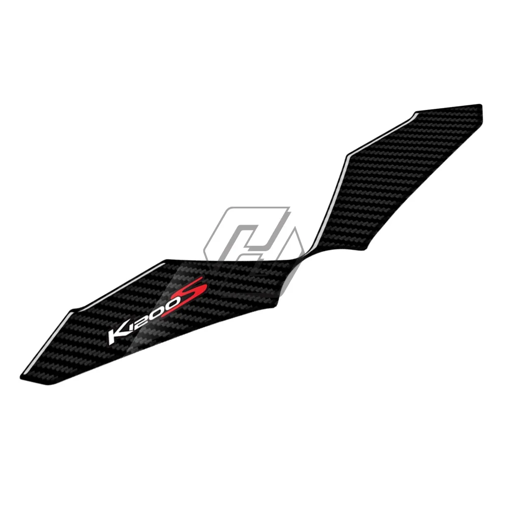 Funda protectora de Canesú de Triple abrazadera superior de aspecto de carbono 3D para BMW K1200S 2004-2008