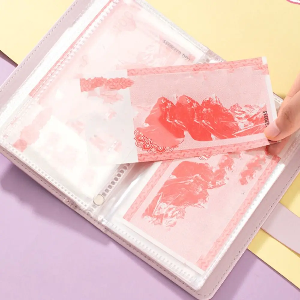 غطاء من جلد البولي يوريثان 100 مغلف تحدي الموثق مقاوم للماء وقابل لإعادة الاستخدام قفل بكلمة مرور توفير دفتر سعة كبيرة لامعة #1