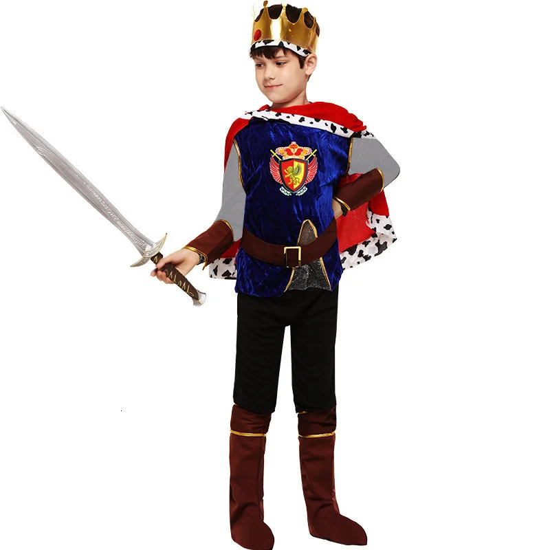 Costume de prince pour enfants, cosplay d'halloween, costume du roi, fantaisie