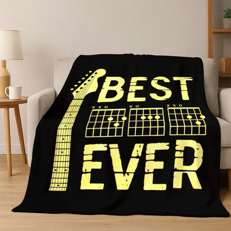 Music Theory Chart Guitar Chords Flannel Blanket Soft Warm Throw Blanket for Bedroom Living Room Bed Travel Camping Picnic Gift