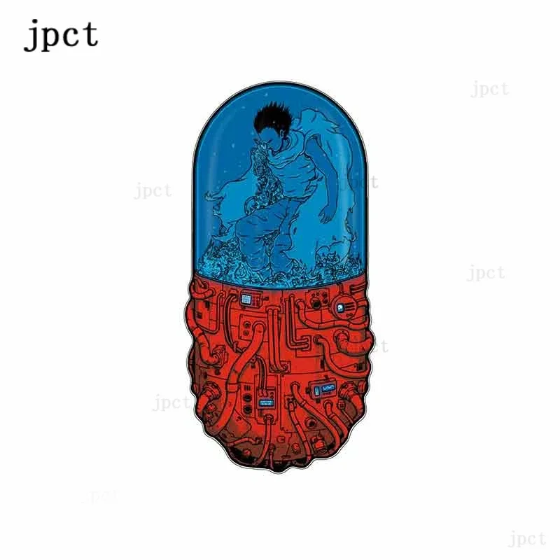 

Jptz13cm * 7cm fun creative inner pill can sunscreen waterproof car sticker, suitable for van fine accessories vinyl decal, JP