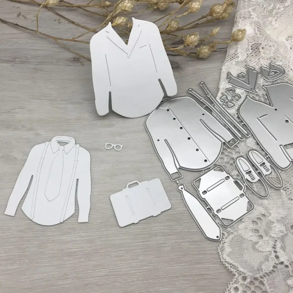 

1pcs metal cutting dies cut die mold Shirt briefcase decoration Scrapbook paper craft blade punch stencils dies