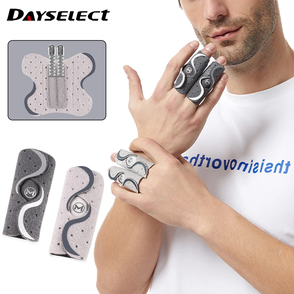 1/2Pcs Finger Protection DoubleSpring Support Finger Protection Protect The Knuckles Breathable Comfortable Adjustable Anti-slip