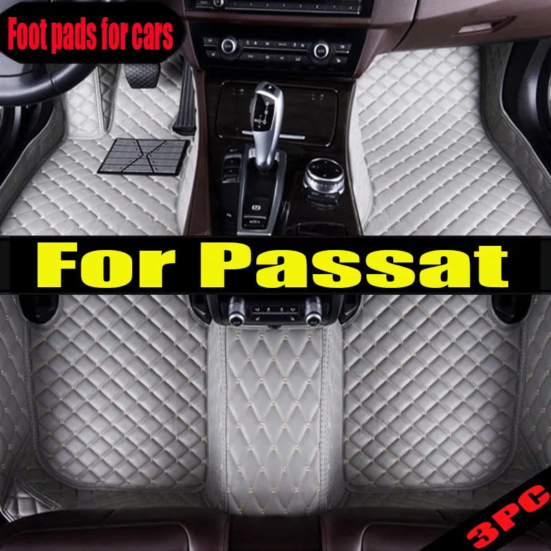 

Car Floor Mats For Passat 2019 2018 2017 2016 2015 2014 2013 2012 Auto Interior Styling Waterproof Carpets For VW vw