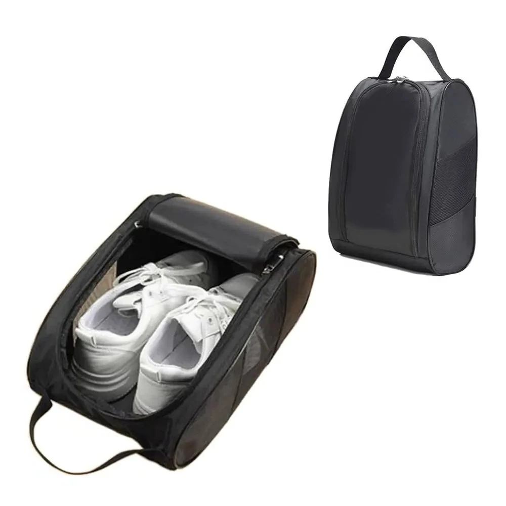 

Portable Golf Shoe Bag Oxford Cloth Shoe Carrier Bags Breathable Lightweight Golf Handbag Dustproof Football Tennis Shoe Bag