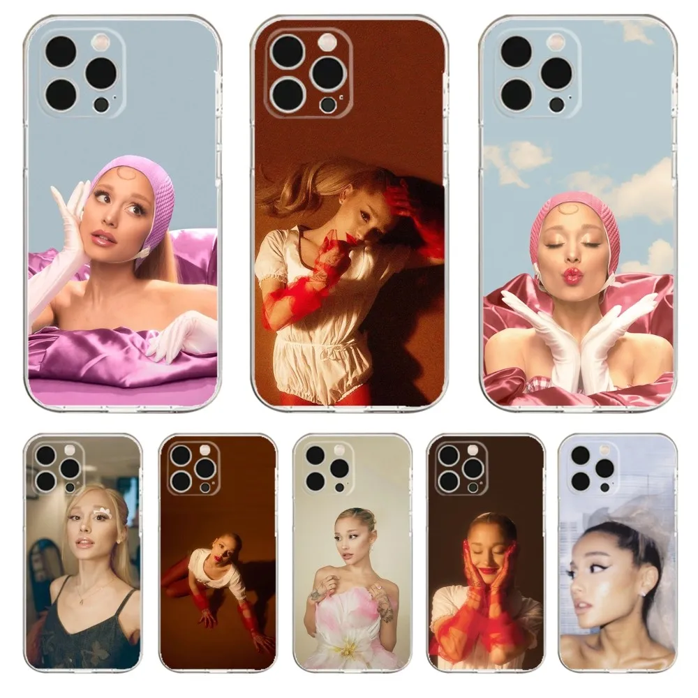 A-Ariana G-Grande Yes And Phone Case For iPhone Apple 15,14,13,12,Mini,11,Pro,Max,Plus,X,XR,XS,8,SE,2020,Plus Transparent Cover