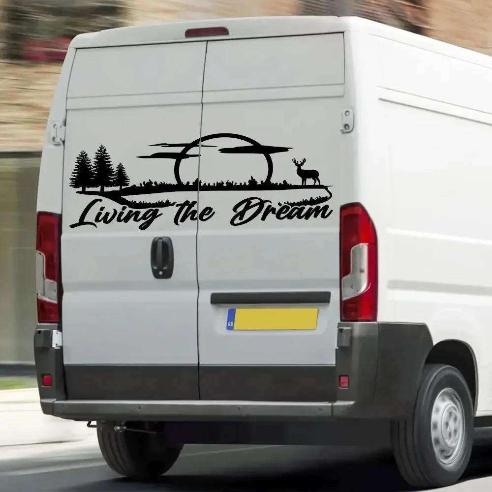 

1Pc Car Body Stickers Custom Decor Graphics Vinyl Decals For Fiat Ducato Peugeot Boxer Citroen Jumper Motorhome Auto Accessories