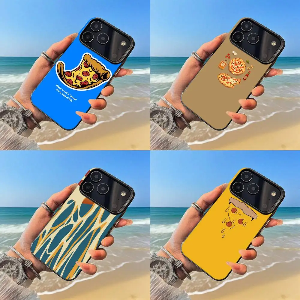 

Delicious photographer pizza Phone Case Black case for iPhone17,16,15,14,13,12,Pro,Max,Plus,E,SE4,Air,Mini
