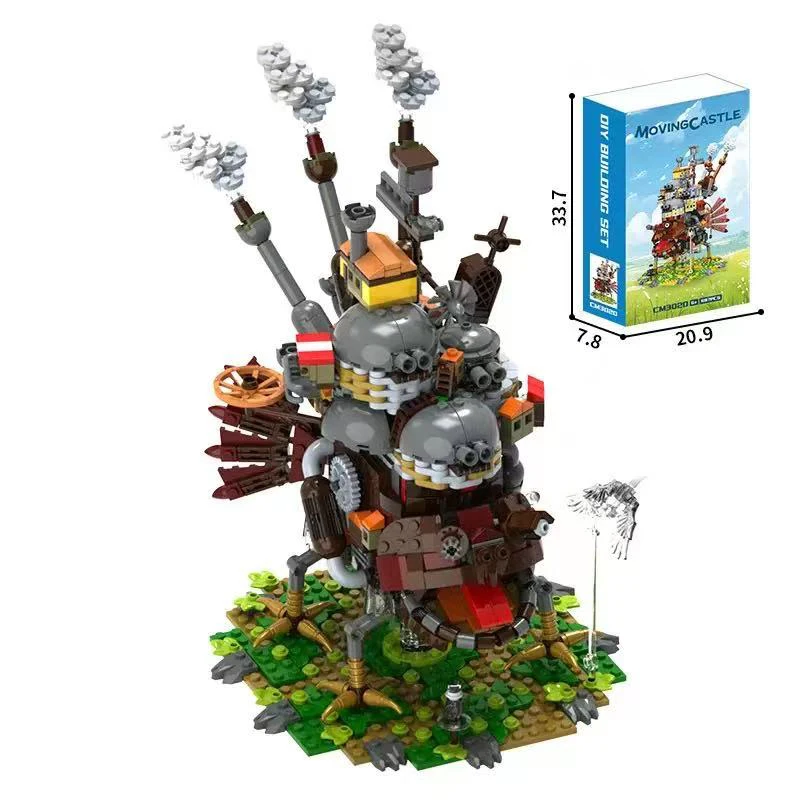 Blocos de construção de aniversário das crianças brinquedo presente, série vista rua castelo mágico cabana modelo montagem, brinquedo educativo diy presente