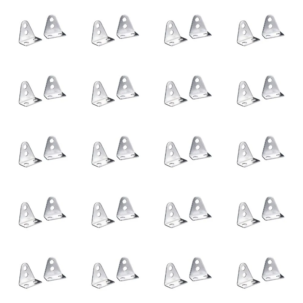

40Pcs L Type Axle Brackets for Model Car Building and Repair Supporting Various Hole Sizes for Flexible Installation