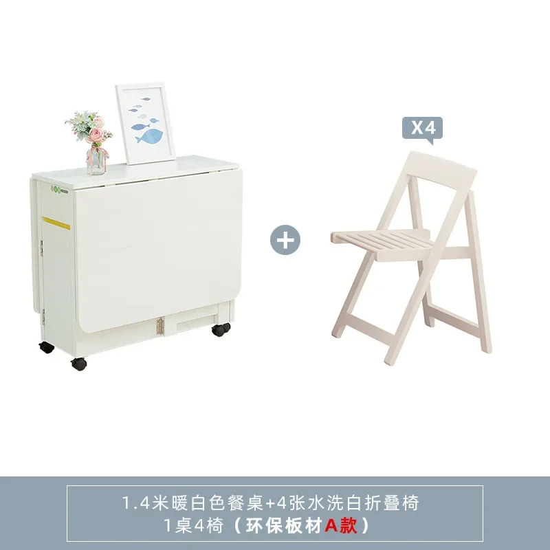 Folding Dining Table Small Apartment Household Movable 8 People Eating Foldable Table Folding Table Children