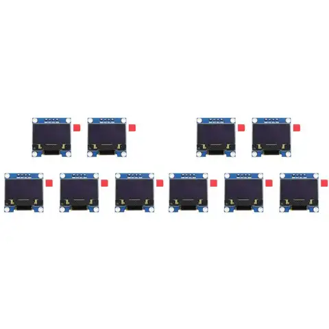 10X 0.96 Inch IIC I2C Serial GND 128X64 OLED LCD LED Display Module SSD1306 For Arduino Kit White Display
